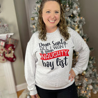 Naughty Boy List Crewneck