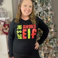 He's an Angry Elf Long Sleeve Tee