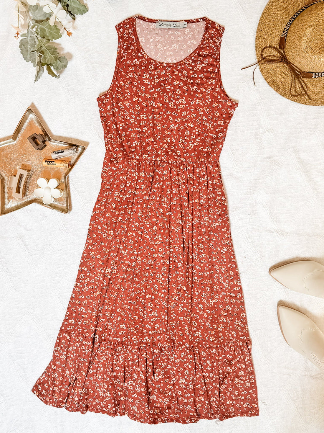 IN STOCK Bailey Dress - Rust Floral | Women&