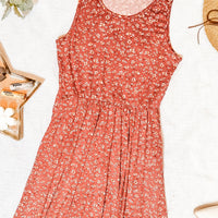 IN STOCK Bailey Dress - Rust Floral | Women's Tank Dress FINAL SALE