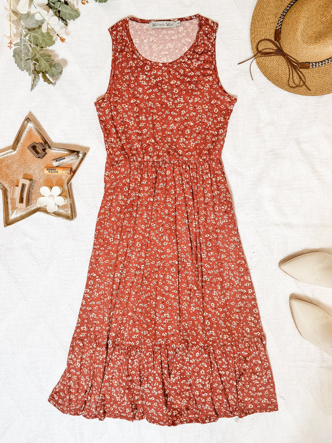 IN STOCK Bailey Dress - Rust Floral | Women&