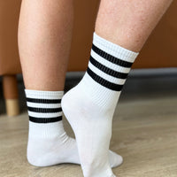 Who Let the Dogs Out Tube Socks in Black and White