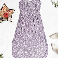 IN STOCK Reagan Ribbed Midi Dress - Lavender Floral | Women's Dress