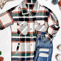 IN STOCK Norah Shacket - Harvest Plaid