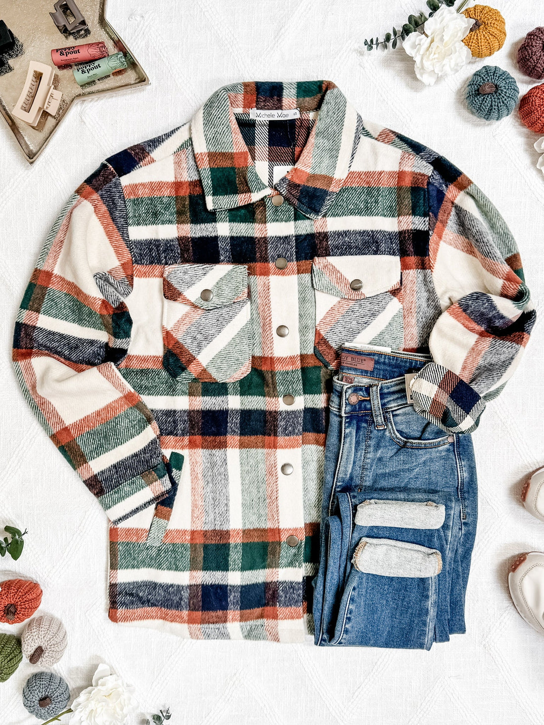IN STOCK Norah Shacket - Harvest Plaid