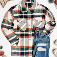 IN STOCK Norah Shacket - Harvest Plaid