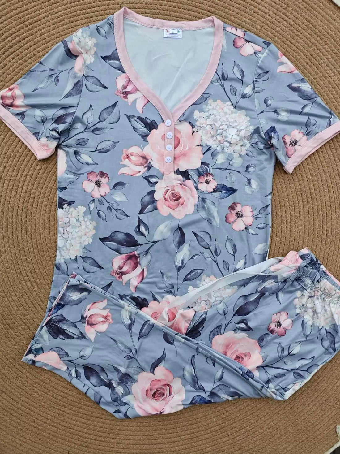 Tammy short sleeve Capri set