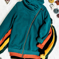 IN STOCK Quinn ZipUp Cowl - Evergreen | Women's Hoodie