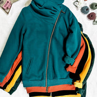 IN STOCK Quinn ZipUp Cowl - Evergreen | Women's Hoodie