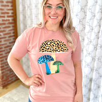 Wild Leopard Mushrooms Graphic Tee