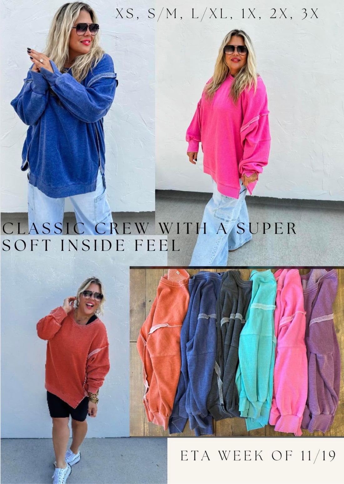 Classic comfort crew pullover