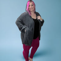 Floating on clouds Hooded cardigan