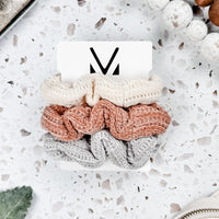 IN STOCK Chenille Scrunchie Trio