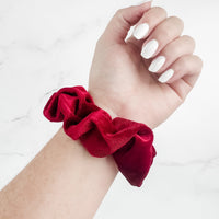 IN STOCK Velvet Scrunchie - Red