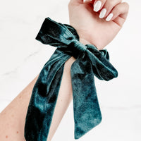 IN STOCK Velvet Bow Scrunchie