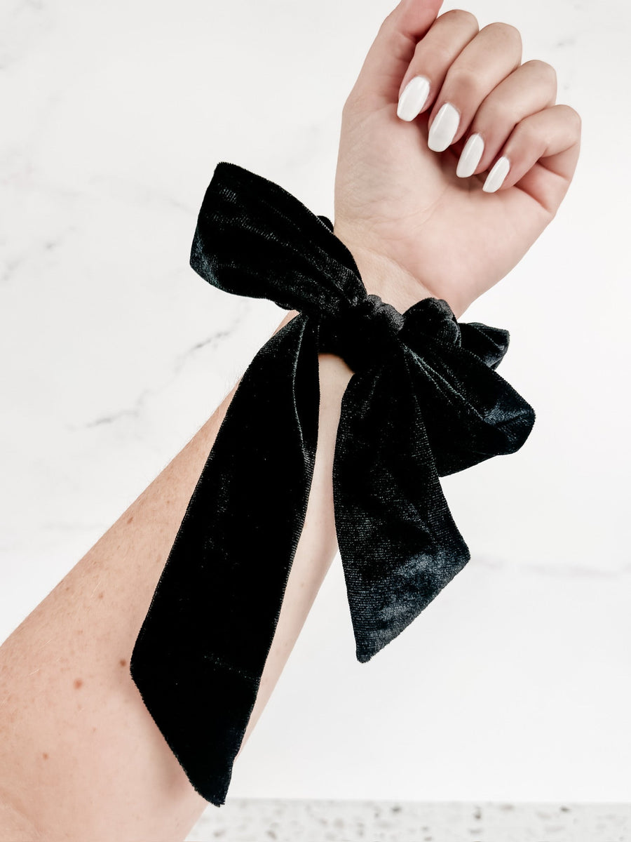 IN STOCK Velvet Bow Scrunchie