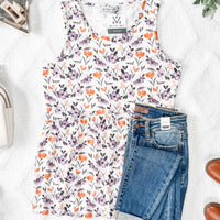 IN STOCK Renee Ruffle Tank - Harvest Floral FINAL SALE