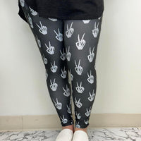 TL brand printed leggings