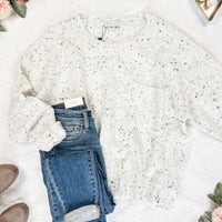 IN STOCK Confetti Sweater - White