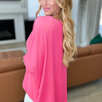 Feels Like Me Dolman Sleeve Top in Bubble Gum Pink