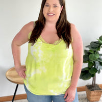 Love Into the Light Tank in Lime