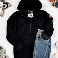 IN STOCK Scuba HalfZip Hoodie - Black