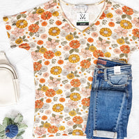 IN STOCK Chloe Cozy Tee - Fall Boho Floral FINAL SALE