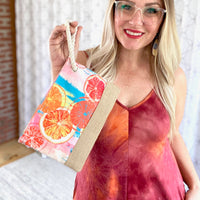 Summer Citrus Wristlet