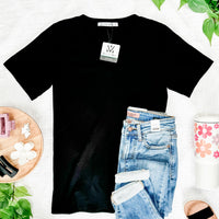 IN STOCK Olivia Tee - Black | Women's Short Sleeve