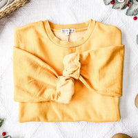 IN STOCK Vintage Wash Pullover - Mustard FINAL SALE