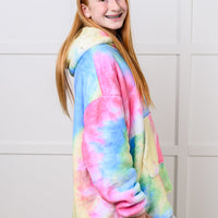 Kids Oversized Hoodie Blanket in Rainbow