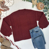 IN STOCK Dakota Sweater - Burgundy