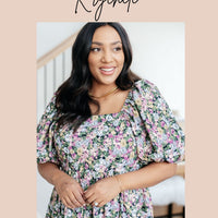 Lizzy Flutter Sleeve Top in Ombre Rainbow