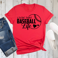 Livin' That Baseball Life Graphic Tee