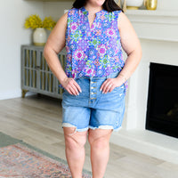 Lizzy Tank Top in Royal Bouquet