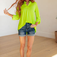 Lizzy Top in Neon Green