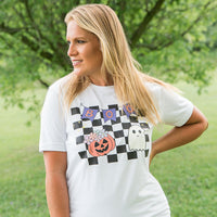 Boo Checkered Tee