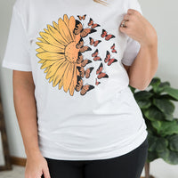 A Monarch Sunflower Graphic Tee