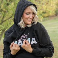 Girl Mama Graphic Hoodie in Black