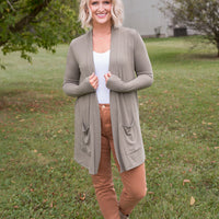 Ready for It Cardigan in Olive