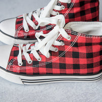 Got the Look Sneakers in Red Plaid