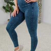 My Mineral Washed Yoga Leggings