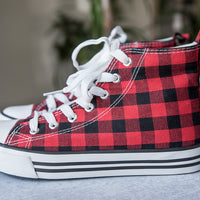 Got the Look Sneakers in Red Plaid