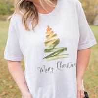 Merry Christmas Tree Graphic Tee