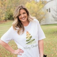 Merry Christmas Tree Graphic Tee