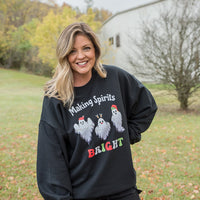 Making Spirits Bright Graphic Crewneck Sweatshirt