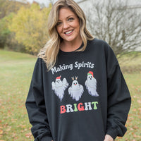 Making Spirits Bright Graphic Crewneck Sweatshirt