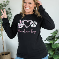 Peace Love Dogs Graphic Tee