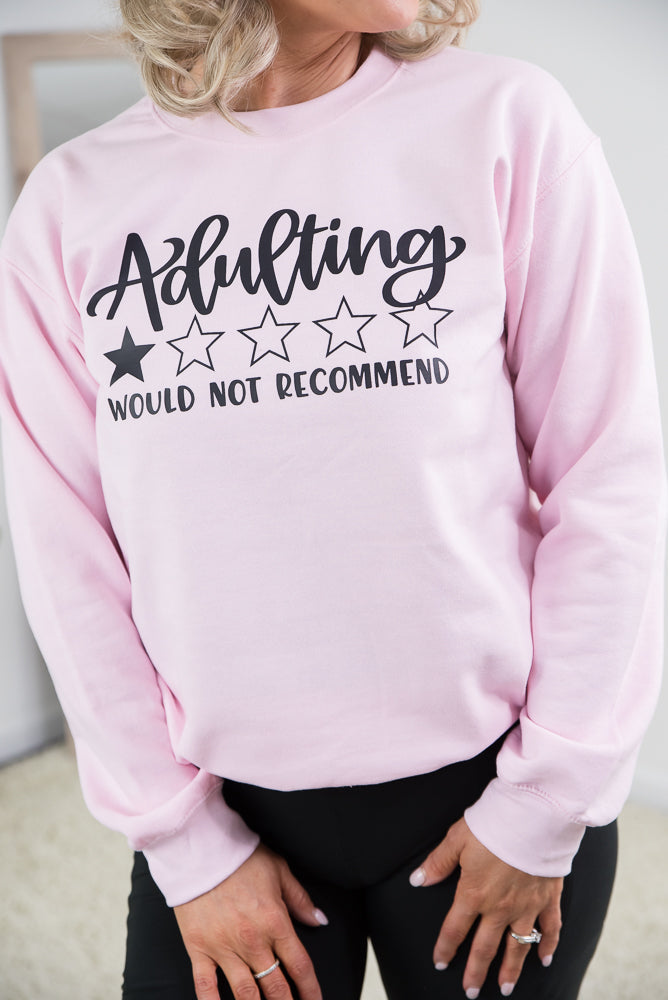 Adulting- One Star Crewneck