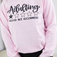 Adulting- One Star Crewneck